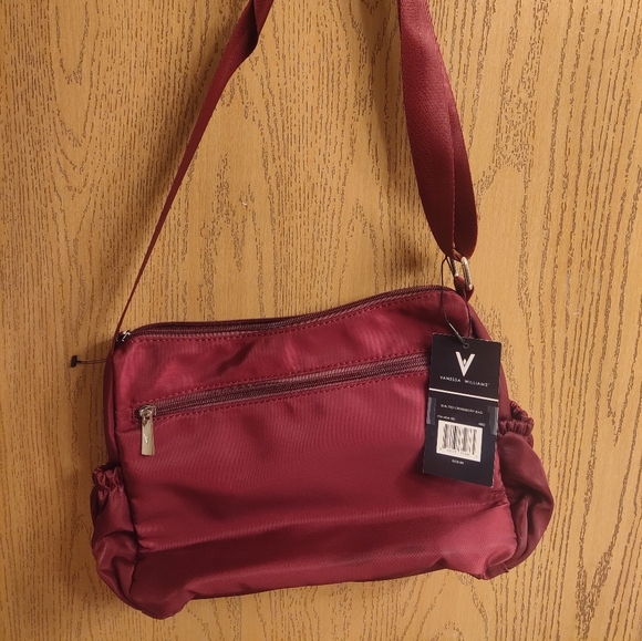 Vera Bradley Quilted Burgundy Crossbody Bag - Picture 1 of 5